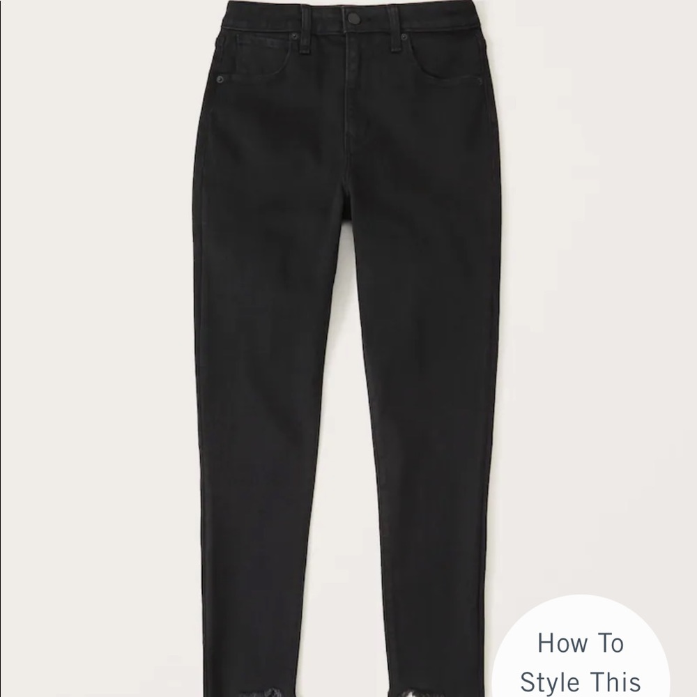 Abercrombie Curve Love Black Jeans